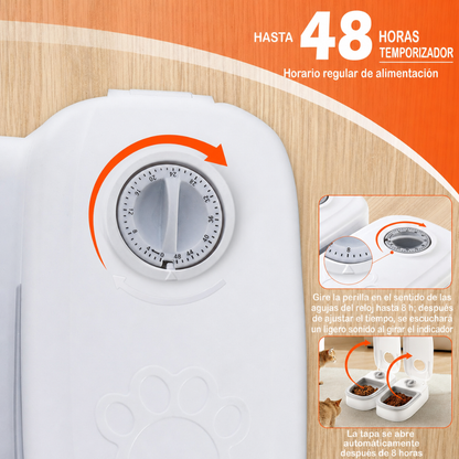 PetTimer Duo™ Comedero Mascotas Con Temporizador